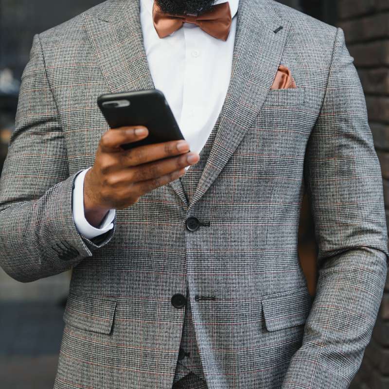 man on phone